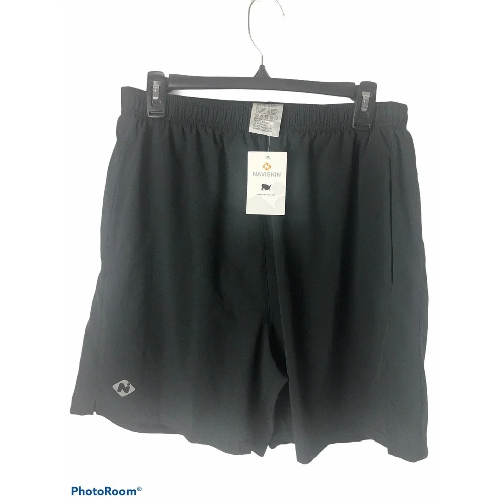 NWT Naviskin‎ Womens Medium Black Athletic Wear Shorts